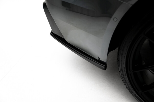 Heck Ansatz Flaps Diffusor V.2 passend für Audi RS6 C8 schwarz Hochglanz