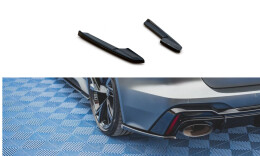 Heck Ansatz Flaps Diffusor V.2 für Audi RS7 C8 schwarz Hochglanz