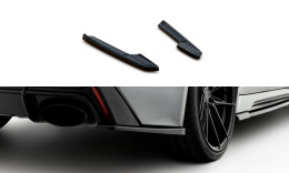 Heck Ansatz Flaps Diffusor V.2 passend für Audi RS6 C8 schwarz Hochglanz