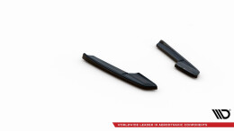 Heck Ansatz Flaps Diffusor V.2 passend für Audi RS6 C8 schwarz Hochglanz