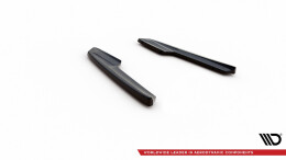 Heck Ansatz Flaps Diffusor V.2 passend für Audi RS6 C8 schwarz Hochglanz