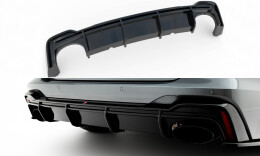 Heck Ansatz Diffusor für Audi RS6 C8 / C8 Facelift schwarz Hochglanz