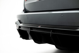 Heck Ansatz Diffusor passend für Audi RS6 C8 schwarz Hochglanz