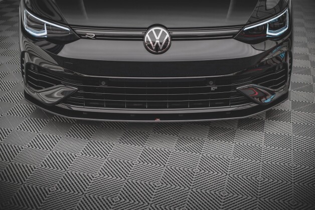 Street Pro Cup Spoilerlippe Front Ansatz passend für VW Golf R Mk8 SCHWARZ