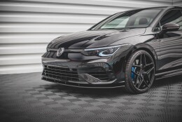 Street Pro Cup Spoilerlippe Front Ansatz passend für VW Golf R Mk8 SCHWARZ
