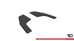 Street Pro Heck Ansatz Flaps Diffusor passend für VW Golf R Mk8 rot