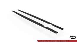 Street Pro Seitenschweller Ansatz Cup Leisten für VW Golf R Mk8 ROT