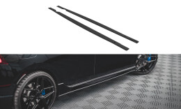 Street Pro Seitenschweller Ansatz Cup Leisten passend für VW Golf R Mk8 rot