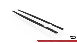 Street Pro Seitenschweller Ansatz Cup Leisten passend für VW Golf R Mk8 rot