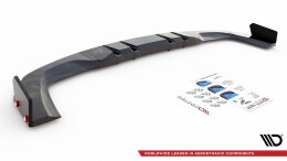 Mittlerer Cup Diffusor Heck Ansatz + Flaps für Mercedes-AMG A 45 S Aero Paket W177