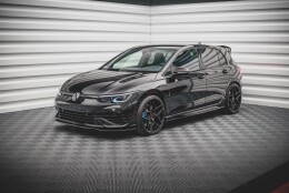 Cup Spoilerlippe Front Ansatz V.3 für VW Golf R Hatchback / Variant  Mk8 schwarz Hochglanz