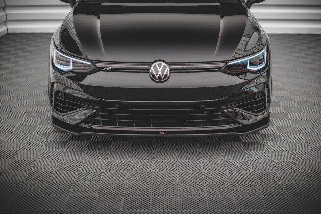 Cup Spoilerlippe Front Ansatz V.3 für VW Golf R Mk8 Carbon Look
