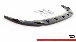 Cup Spoilerlippe Front Ansatz V.4 passend für VW Golf R Mk8 schwarz Hochglanz