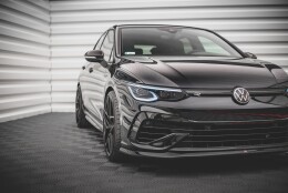 Street+ Spoilerlippe Front Ansatz V.5 passend für VW Golf R Hatchback / Variant Mk8 schwarz Hochglanz