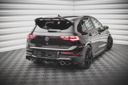 Heck Ansatz Diffusor V.1 für VW Golf R Mk8 schwarz Hochglanz