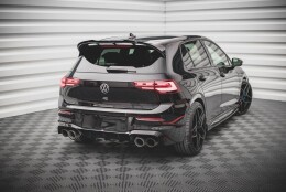 Heck Ansatz Diffusor V.1 passend für VW Golf R Mk8 schwarz Hochglanz