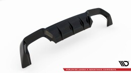 Heck Ansatz Diffusor V.1 passend für VW Golf R Mk8 schwarz Hochglanz