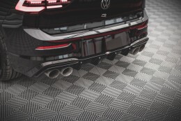 Heck Ansatz Diffusor V.2 für VW Golf R Mk8 schwarz Hochglanz
