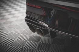 Heck Ansatz Diffusor V.2 für VW Golf R Mk8 schwarz Hochglanz