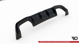 Heck Ansatz Diffusor V.2 passend für VW Golf R Mk8 schwarz Hochglanz