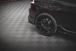 Heck Ansatz Flaps Diffusor V.3 passend für VW Golf R Mk8 schwarz Hochglanz