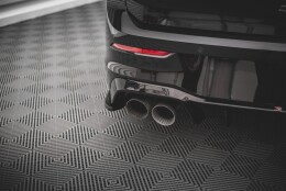 Heck Ansatz Flaps Diffusor V.3 passend für VW Golf R Mk8 schwarz Hochglanz