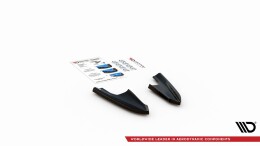 Heck Ansatz Flaps Diffusor V.3 passend für VW Golf R Mk8 schwarz Hochglanz