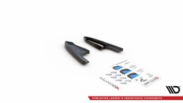 Heck Ansatz Flaps Diffusor V.3 passend für VW Golf R Mk8 schwarz Hochglanz