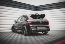 Heck Ansatz Flaps Diffusor V.4 passend für VW Golf R Mk8 schwarz Hochglanz