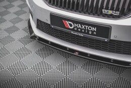 Cup Spoilerlippe Front Ansatz V.3 passend für Skoda Octavia RS Mk3 schwarz Hochglanz