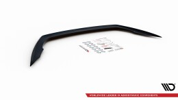 Cup Spoilerlippe Front Ansatz V.1 passend für Skoda Octavia RS Mk3 Facelift schwarz Hochglanz