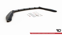 Cup Spoilerlippe Front Ansatz V.2 passend für Skoda Octavia RS Mk3 Facelift schwarz Hochglanz