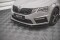 Cup Spoilerlippe Front Ansatz V.2 passend für Skoda Octavia RS Mk3 Facelift schwarz Hochglanz