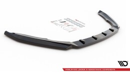 Cup Spoilerlippe Front Ansatz V.3 passend für Skoda Octavia RS Mk3 Facelift schwarz Hochglanz