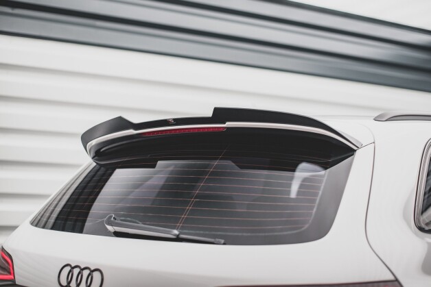 Heck Spoiler Aufsatz Abrisskante für Audi SQ5 / Q5 S-Line Mk1 (8R) schwarz Hochglanz