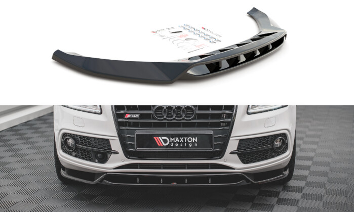 Cup Spoilerlippe Front Ansatz für Audi SQ5 Mk1 (8R) schwarz Hochglanz,  249,00 €