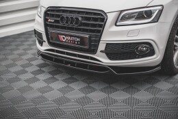 Cup Spoilerlippe Front Ansatz passend für Audi SQ5 Mk1 (8R) schwarz Hochglanz