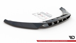 Cup Spoilerlippe Front Ansatz passend für Audi SQ5 Mk1 (8R) schwarz Hochglanz