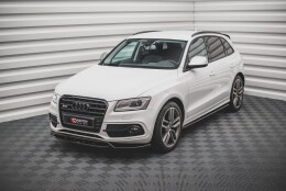 Street+ Spoilerlippe Front Ansatz passend für Audi SQ5 / Q5 S-Line Mk1 (8R) schwarz Hochglanz