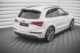 Heck Ansatz Flaps Diffusor passend für Audi SQ5 Mk1 (8R) schwarz Hochglanz