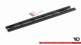 Seitenschweller Ansatz Cup Leisten passend für Audi SQ5 Mk1 (8R) schwarz Hochglanz