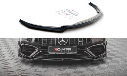 Cup Spoilerlippe Front Ansatz V.1 passend für Mercedes-AMG CLA 45 Aero C118 schwarz Hochglanz