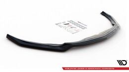 Cup Spoilerlippe Front Ansatz V.1 passend für Mercedes-AMG CLA 45 Aero C118 schwarz Hochglanz