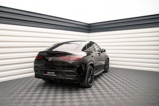 Heck Ansatz Flaps Diffusor passend für Mercedes-AMG GLE 53 Coupe C167 / C167 Facelift schwarz Hochglanz