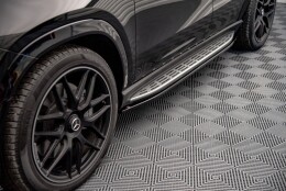 Seitenschweller Ansatz Cup Leisten passend für Mercedes-AMG / AMG-Line GLE Coupe C167 / C167 Facelift schwarz Hochglanz