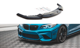 Cup Spoilerlippe Front Ansatz V.2 passend für BMW M2 F87 schwarz Hochglanz