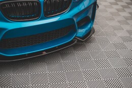 Cup Spoilerlippe Front Ansatz V.2 passend für BMW M2 F87 schwarz Hochglanz