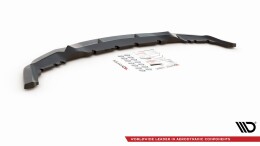 Cup Spoilerlippe Front Ansatz V.3 passend für BMW M2 F87 schwarz Hochglanz