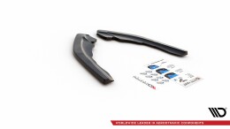 Heck Ansatz Flaps Diffusor V.2 passend für BMW M2 F87 schwarz Hochglanz