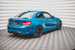 Street+ Seitenschweller Leisten V.2 passend für BMW M2 F87 schwarz Hochglanz